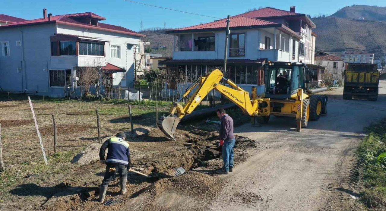 Orduda altyapı çalışmaları devam ediyor