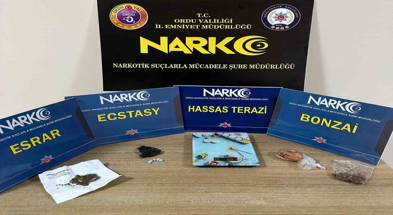 Orduda uyuşturucu operasyonlarında 1 tutuklama
