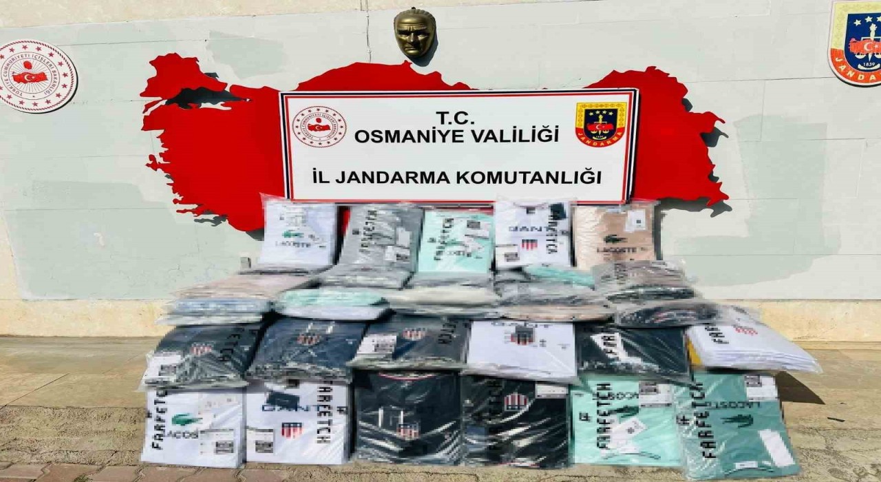 Osmaniyede piyasa değeri 1 milyon lira olan sahte ürün ele geçirildi