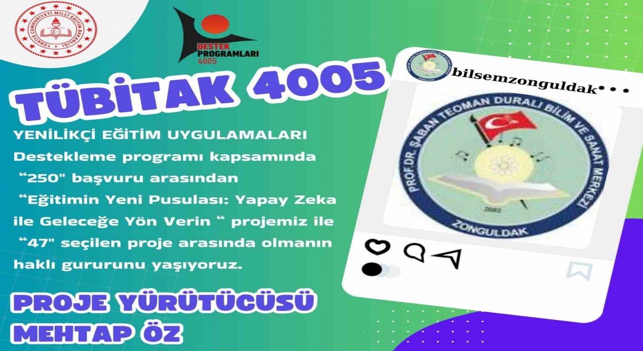 Prof. Dr. Şaban Teoman Duralı Bilim ve Sanat Merkezinden büyük başarı