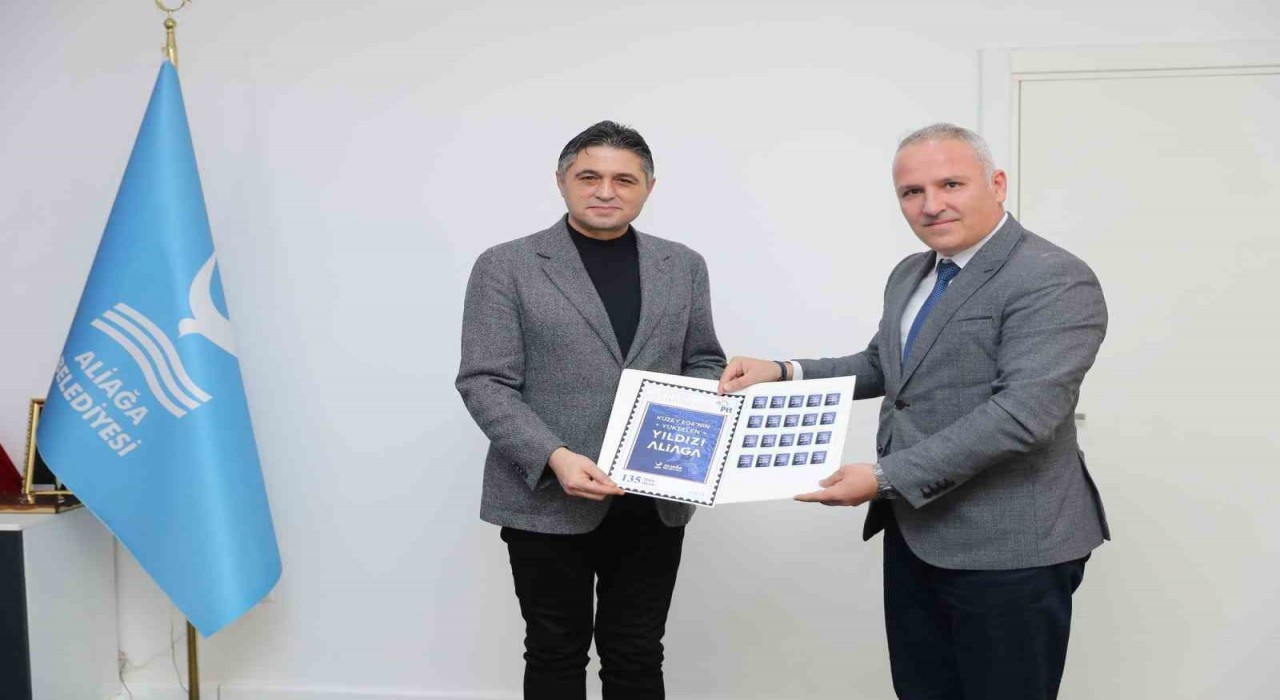 PTTden Aliağaya özel posta pulu