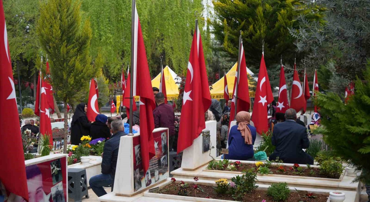 Ramazanın son günü Gaziantepteki mezarlıklar ve şehitliklerde yoğunluk