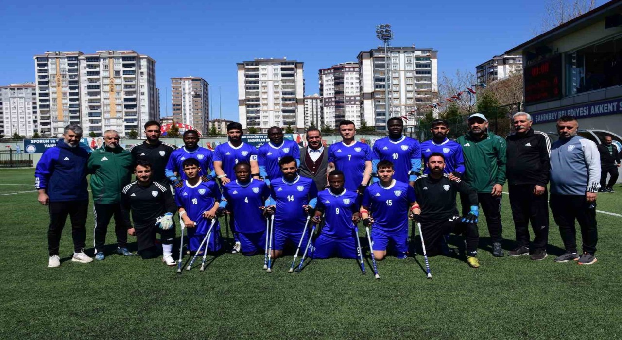 Şahinbey Amputeden 9-0lık farklı galibiyet
