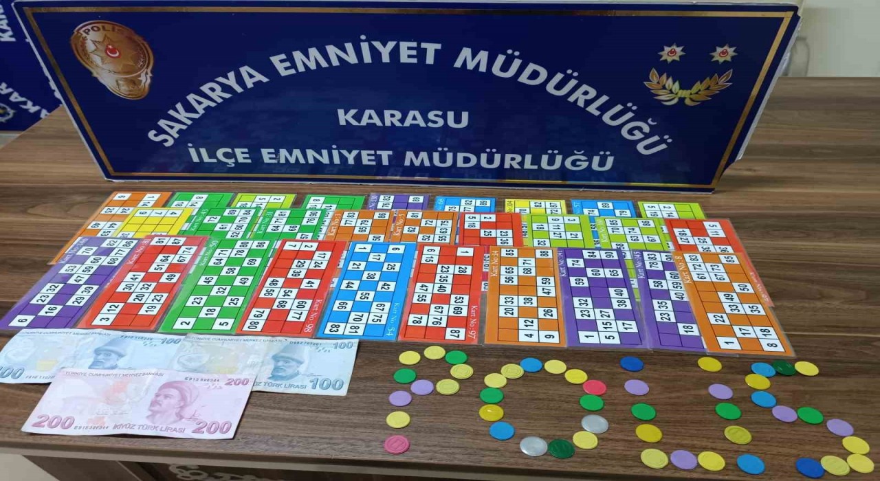 Sakaryada kumar oynayan 11 şahsa adli ve idari işlem