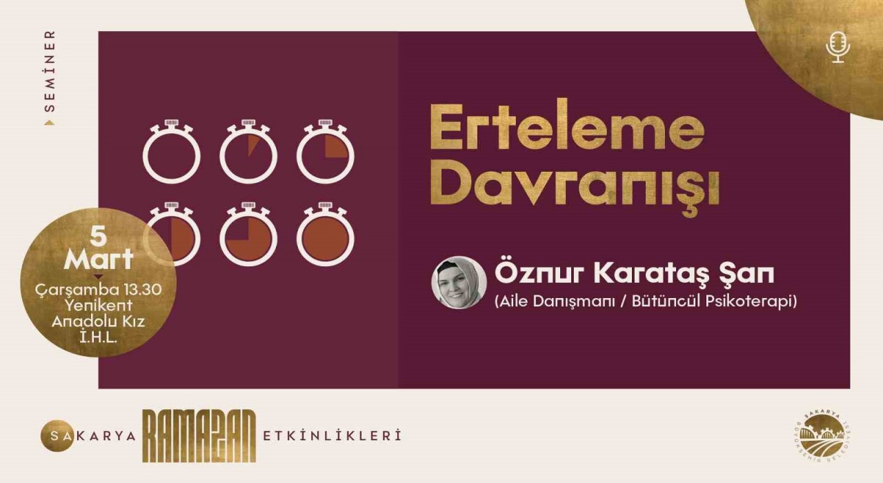 Sakaryada Ramazan ayı etkinlikleri dolu dolu geçiyor