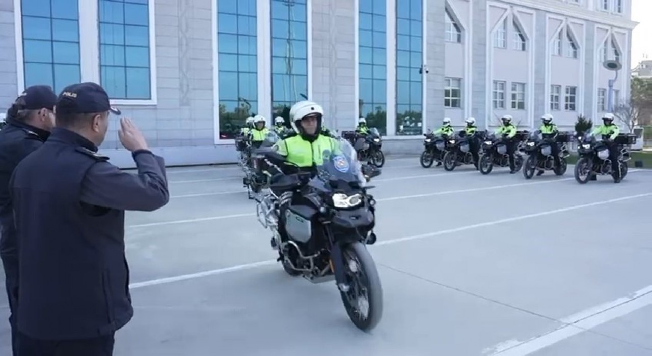 Samsunda 11 yeni motosikletli Şahin ekibi göreve başladı