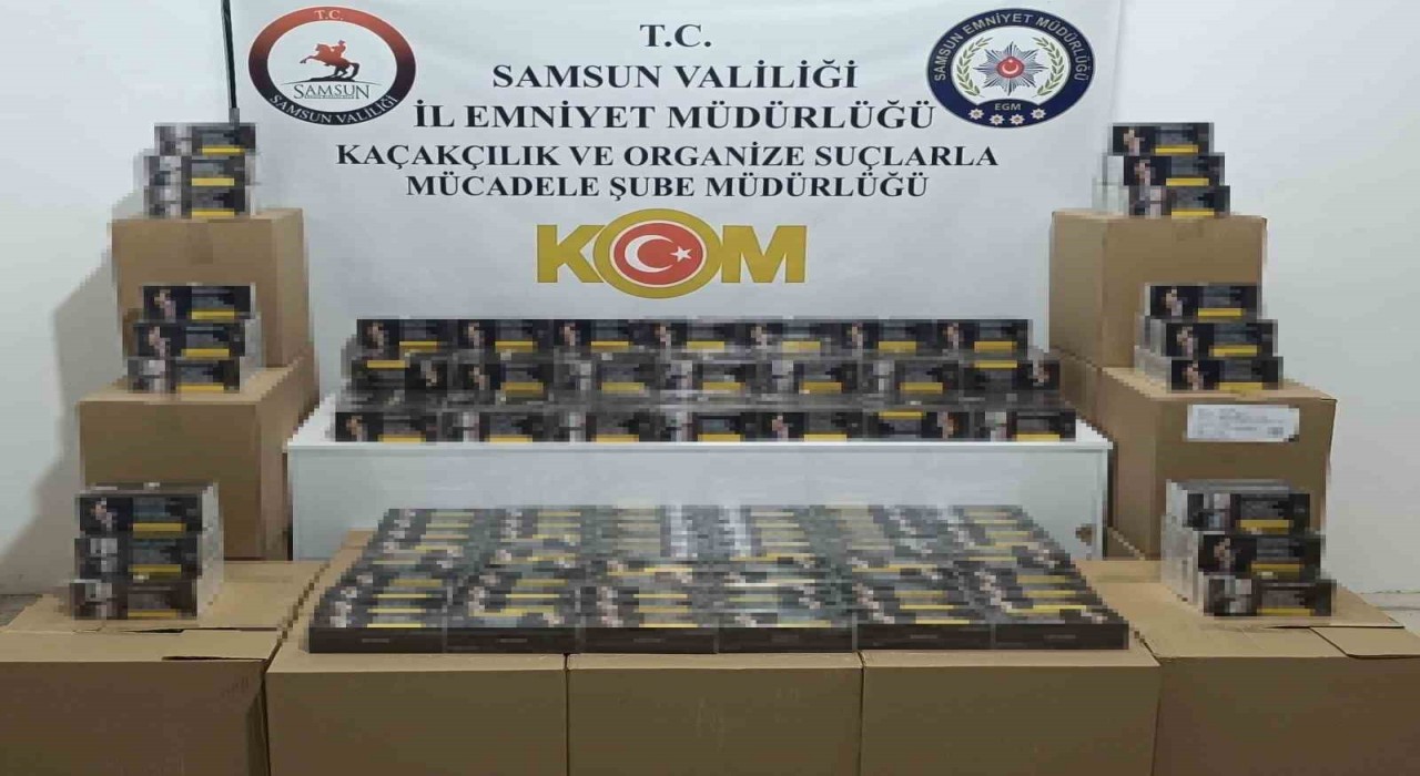 Samsunda 250 bin makaron ele geçirildi