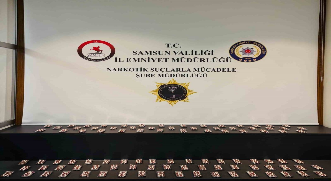 Samsunda 4 bin 66 adet sentetik ecza ele geçirildi