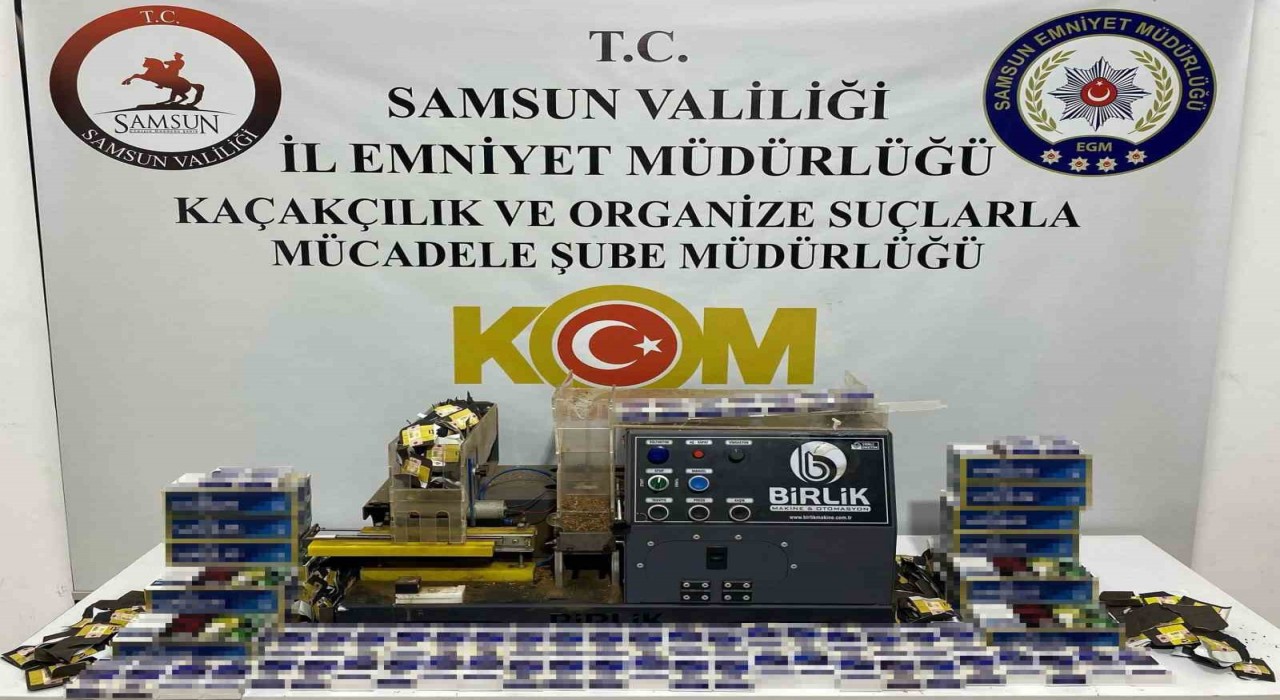 Samsunda 5 bin dolu makaron ele geçirildi