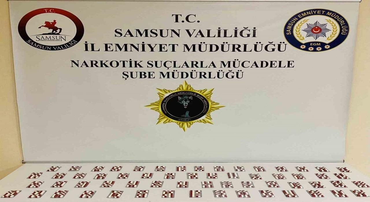 Samsunda 840 adet sentetik ecza ele geçirildi