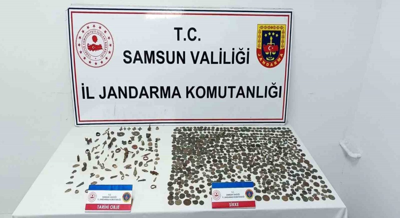 Samsunda jandarmadan tarihi eser operasyonu