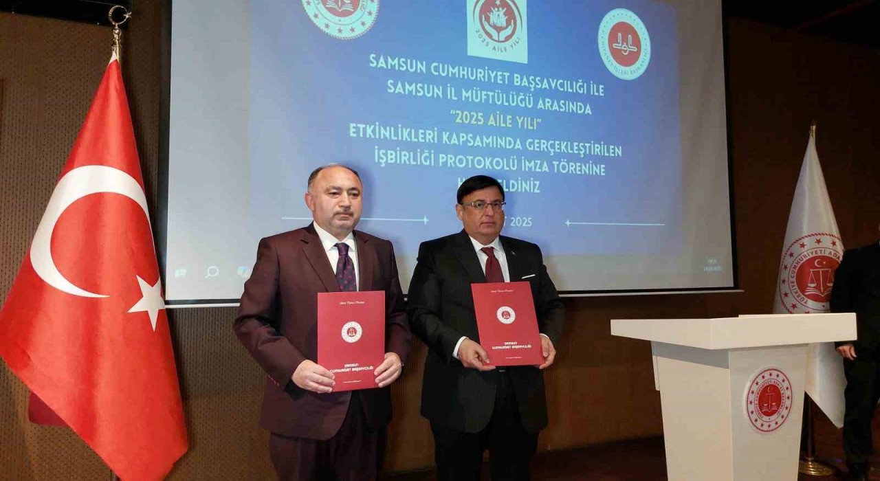 Samsunda savcılık ile müftülük arasında ailenin korunması için iş birliği protokolü imzalandı