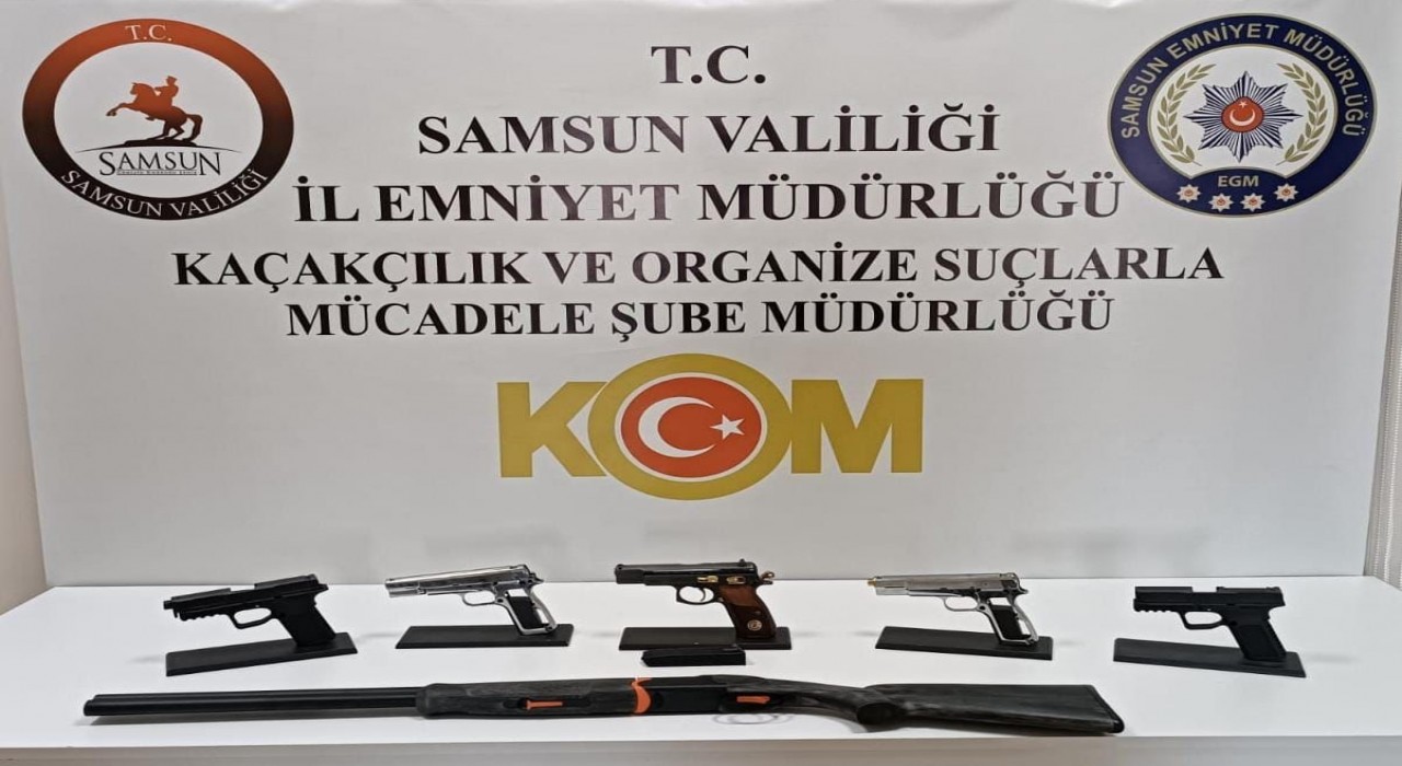 Samsunda silah operasyonu