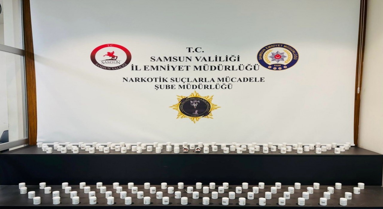 Samsunda uyuşturucu operasyonu: 8 bin 563 adet sentetik ecza ele geçirildi