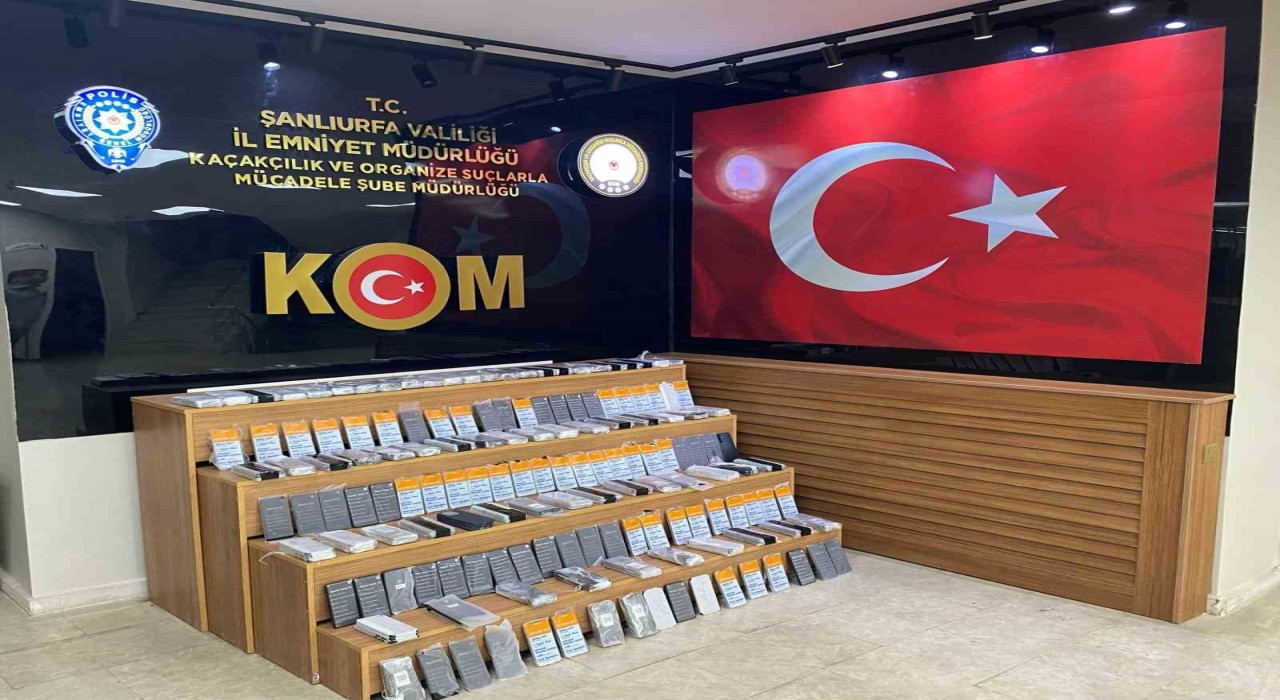 Şanlıurfada 4 milyon TL değerinde kaçak cep telefonu ele geçirildi