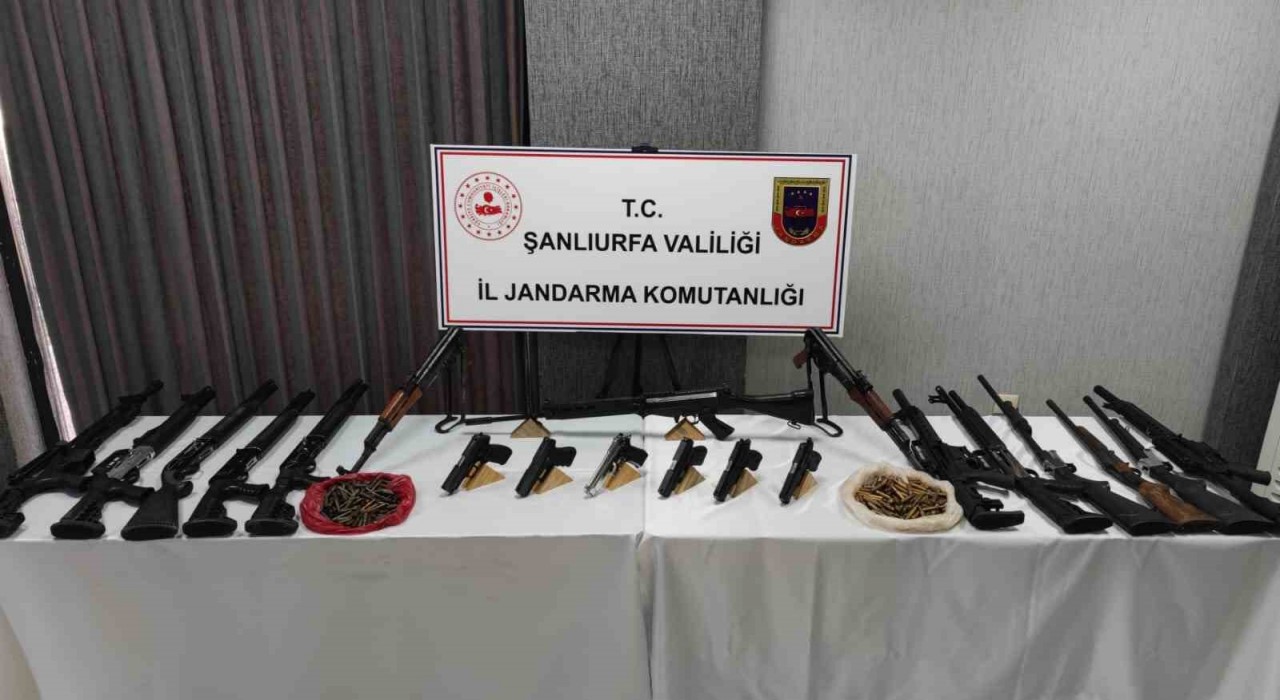 Şanlıurfada silah kaçakçılığı operasyonu: 14 gözaltı