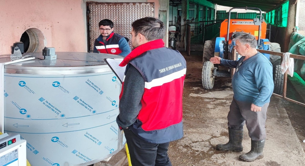 Şaphanede süt sağım sistemi ve soğutma tankının kayıt ve kontrol işlemleri