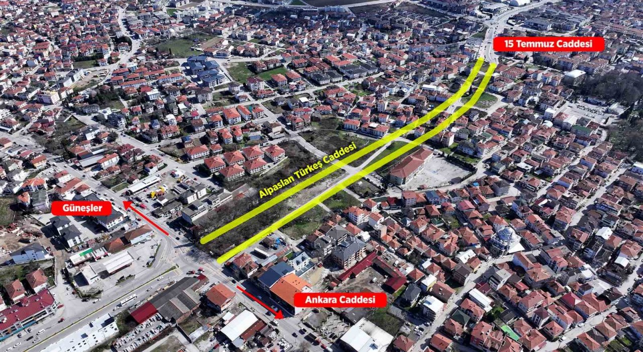 Şehrin o bölgesindeki trafik sorunu rahatlatacak proje