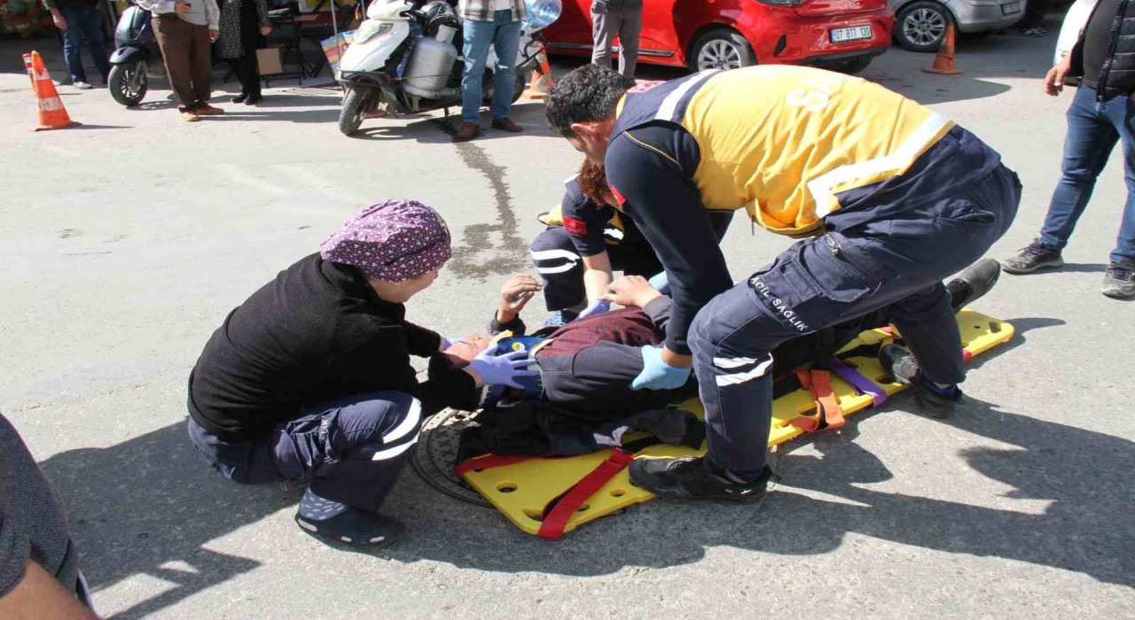 Serikte motokuryeler çarpıştı: 1 yaralı