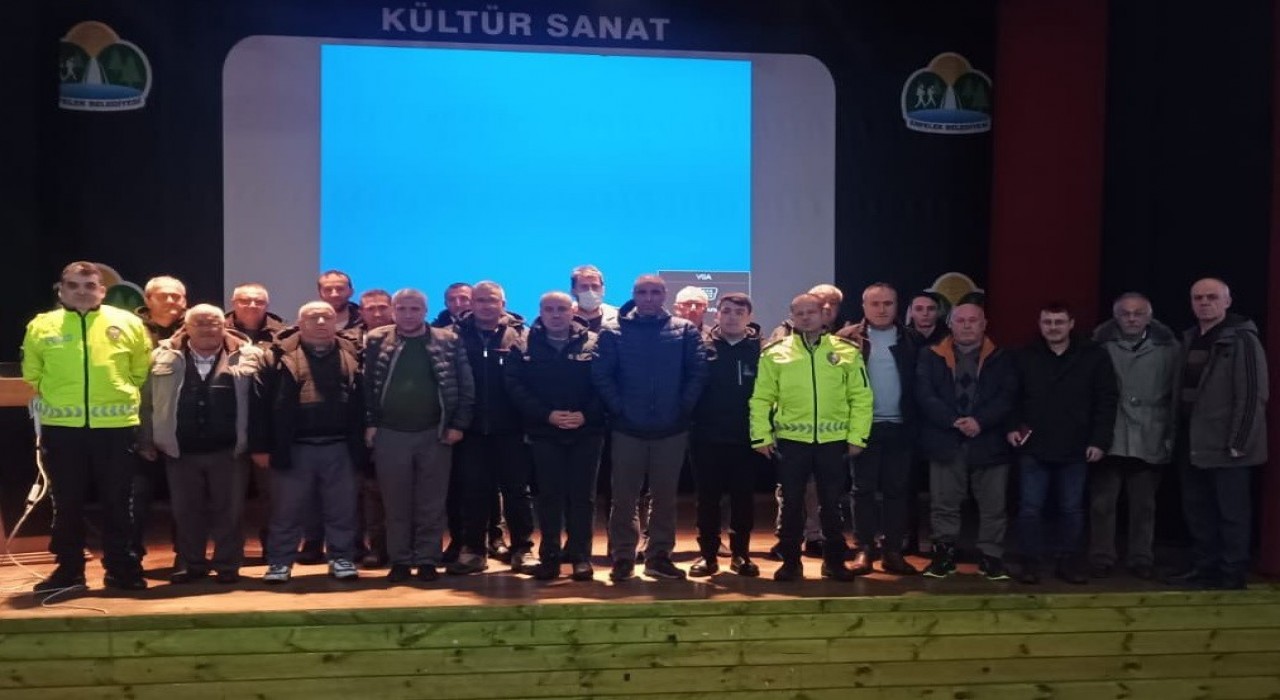 Sinopta okul müdürleri ve servis şoförlerine eğitim