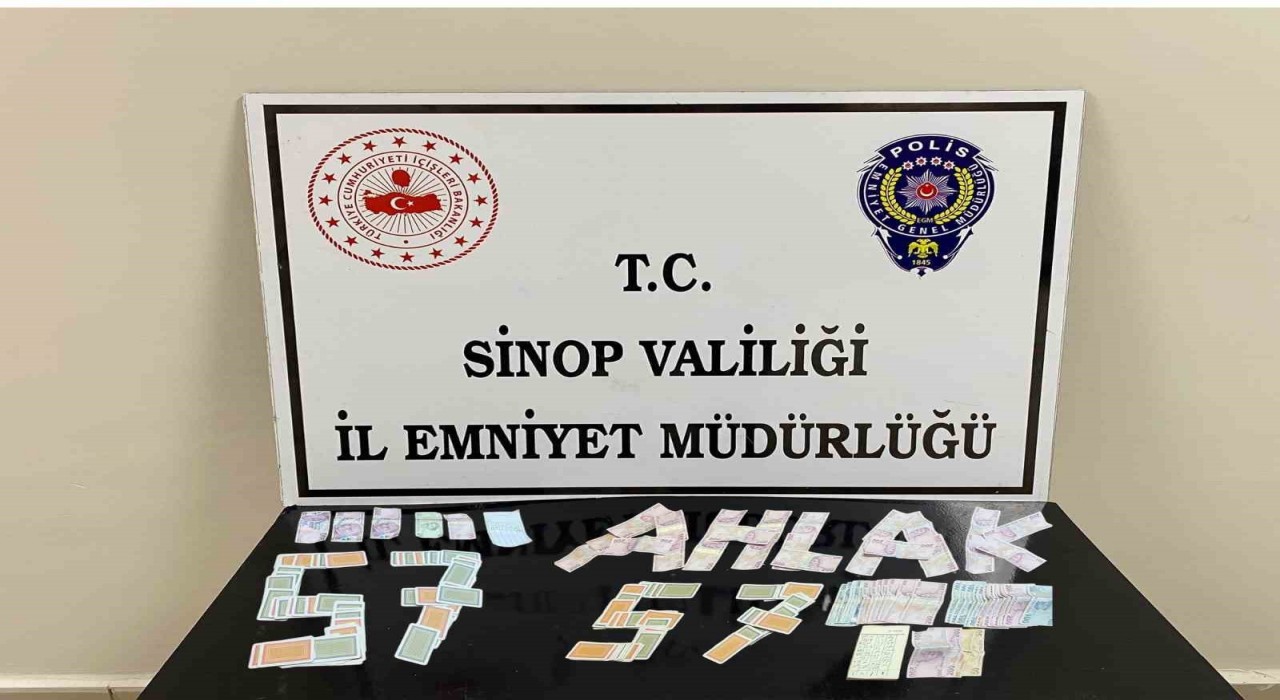 Sinopta yasa dışı kumar ve bahis operasyonu: 8 kişiye 48 bin 350 TL ceza