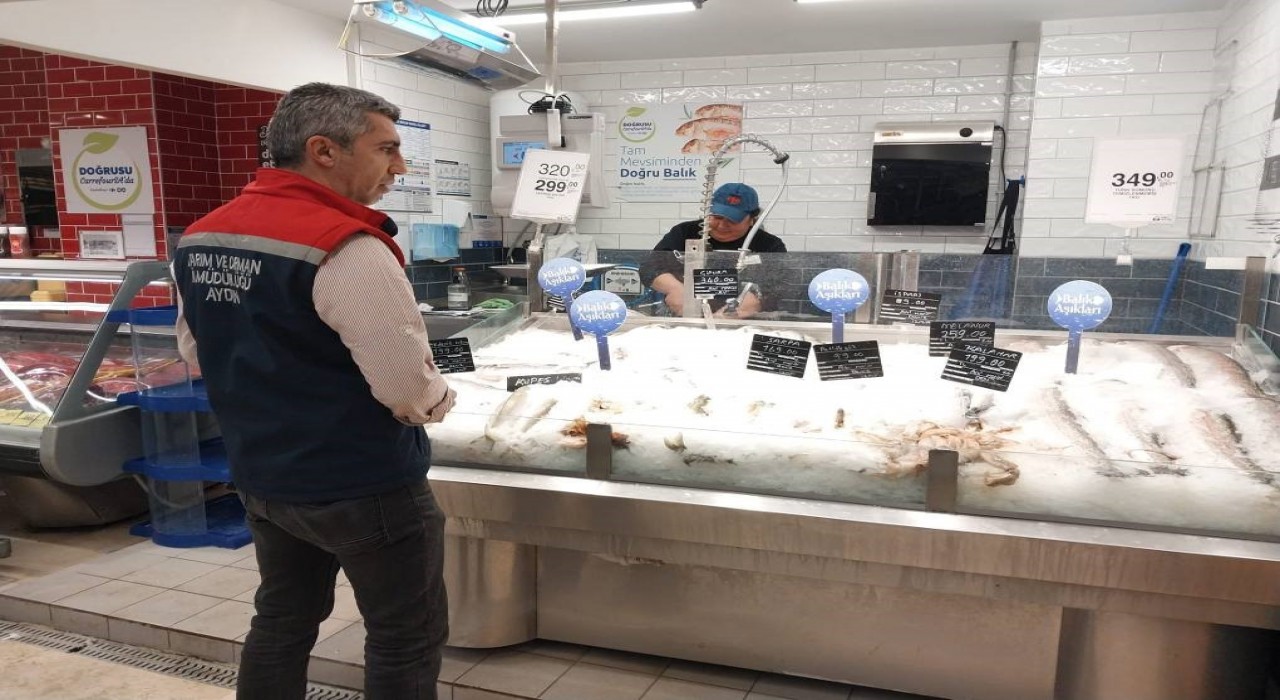 Sökede balık satış noktaları denetlendi