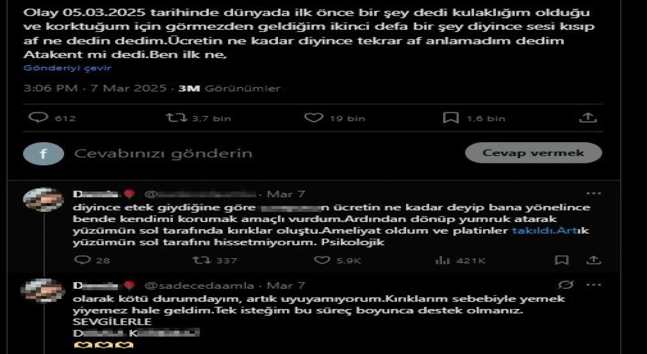 Taciz ve darp mağduru kadın: Psikolojik olarak kötü durumdayım ve artık uyuyamıyorum