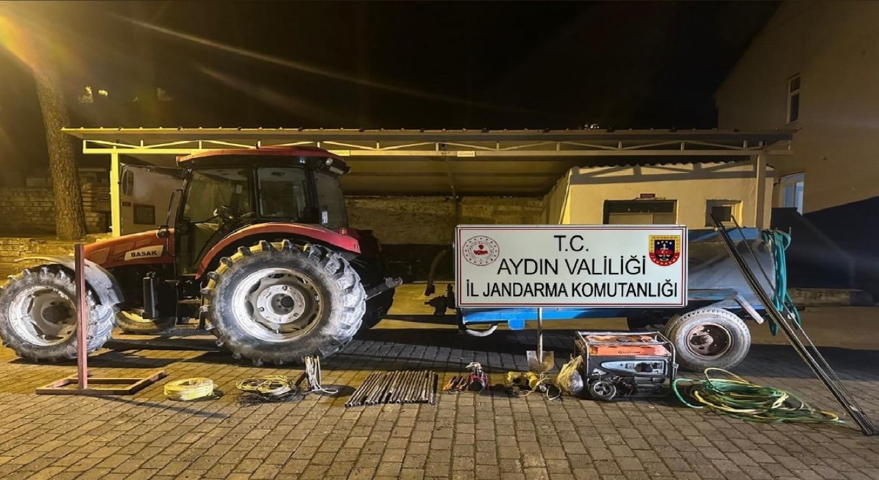 Tam teçhizatlı kaçak kazıya jandarma baskını