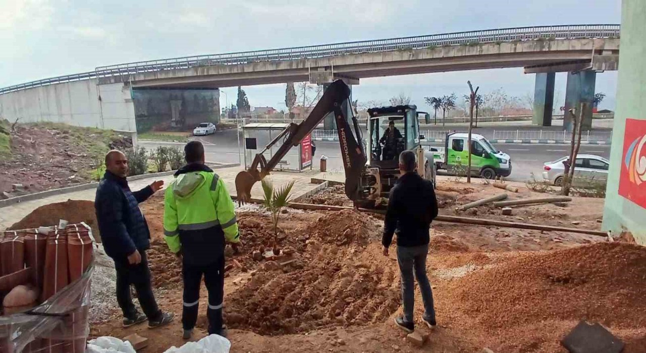 Tavşancıldaki viyadüğe estetik dokunuş