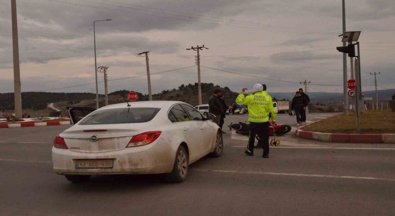 Tavşanlıda trafik kazası: 1 yaralı