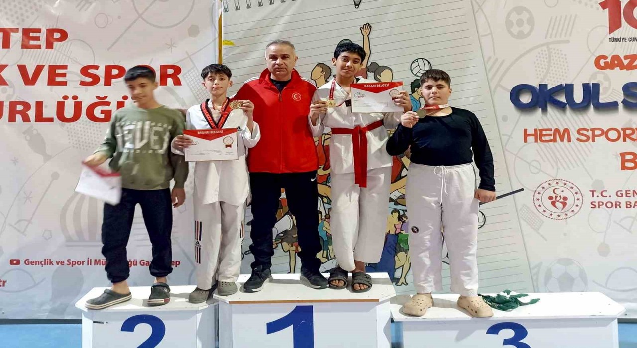 Teakwando Şampiyonasında Arabanlı öğrenciler Gaziantepi temsil edecek