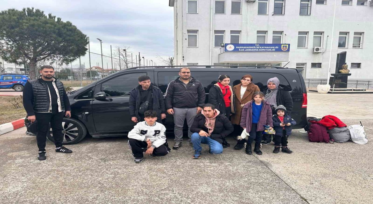 Tekirdağda 10 düzensiz göçmen yakalandı