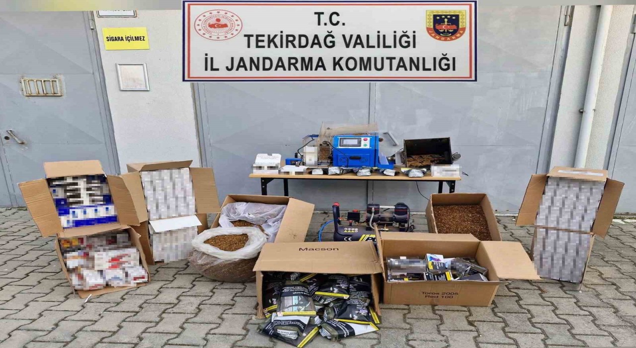 Tekirdağda jandarmadan kaçak tütün operasyonu