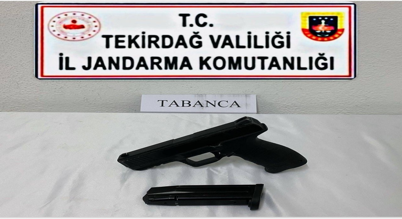 Tekirdağda jandarmadan ruhsatsız silah operasyonu