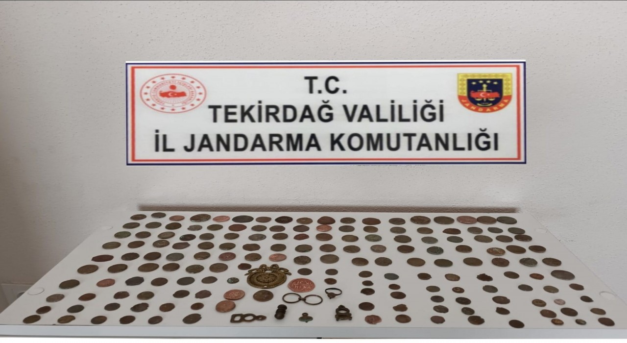 Tekirdağda jandarmadan tarihi eser operasyonu