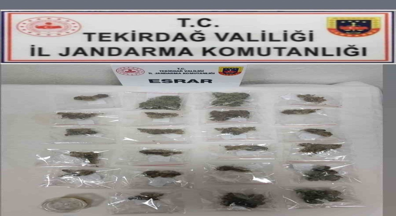 Tekirdağda jandarmadan uyuşturucu operasyonları