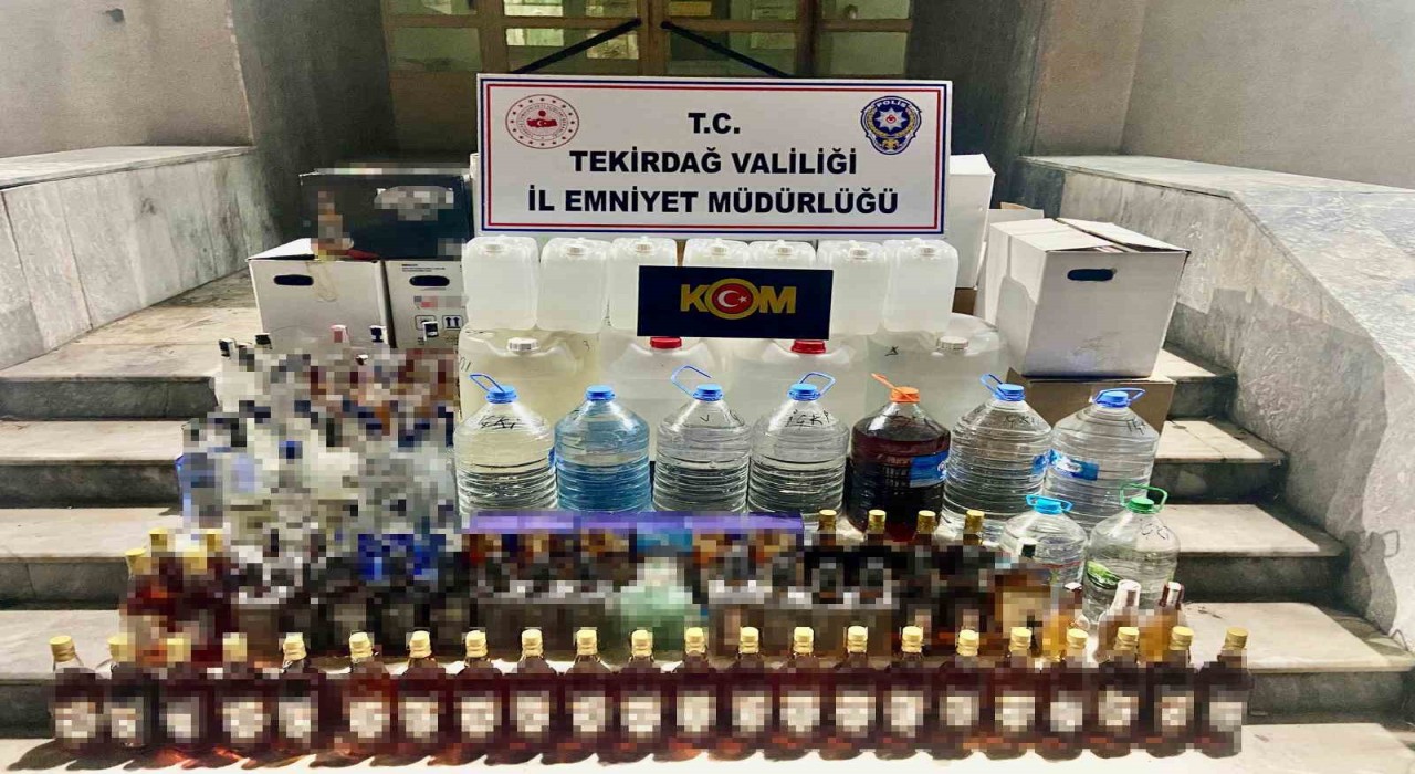 Tekirdağda kaçak içki ve cinsel içerikli hap operasyonu: 1 tutuklama