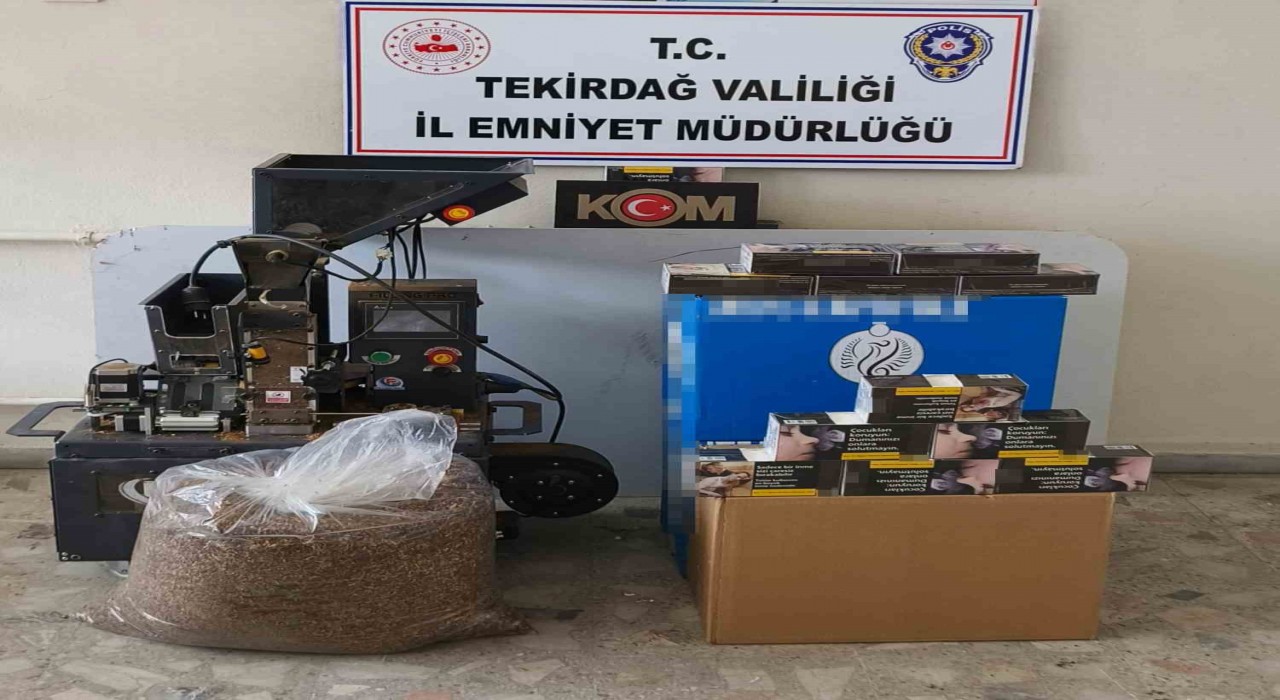 Tekirdağda kaçak tütün operasyonu