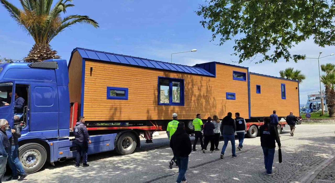 Turizm merkezi Bozcaadada Tiny House 1 Eylüle kadar ada dışına taşınacak