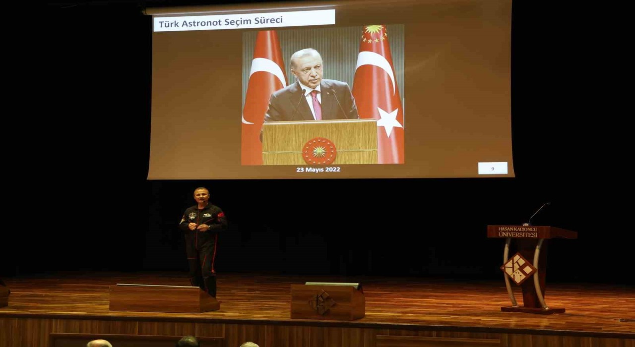 Türkiyenin İlk Astronotu Alper Gezeravcı, Hasan Kalyoncu Üniversitesi öğrencileriyle buluştu