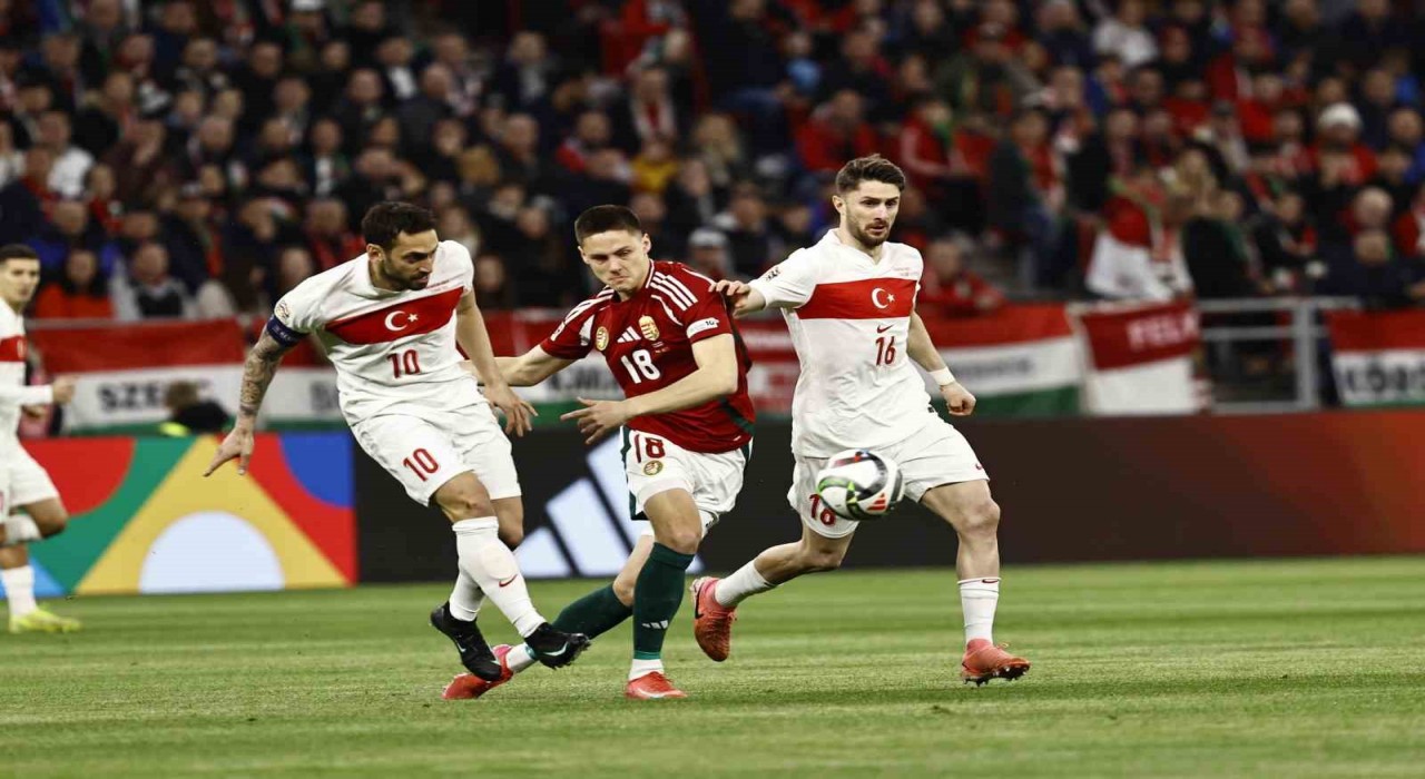 UEFA Uluslar Ligi: Macaristan: 0 - Türkiye: 2 (İlk yarı)