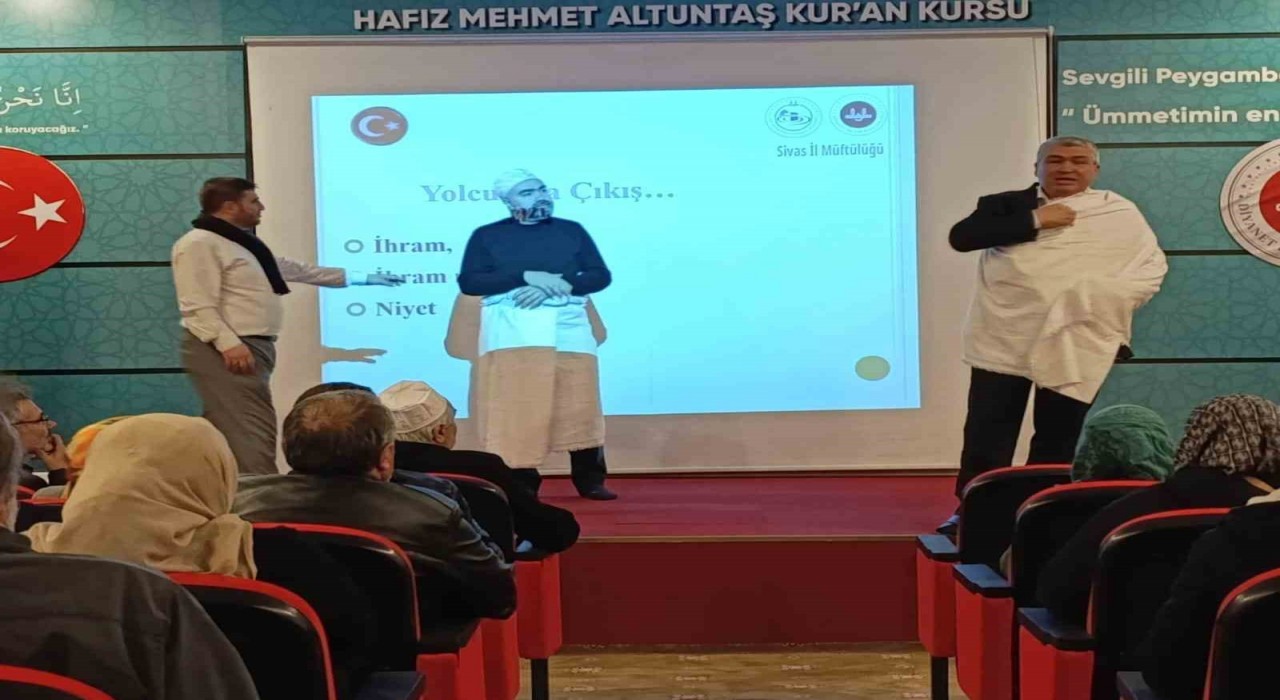 Umreye gidecek vatandaşlara uygulamalı eğitim verildi