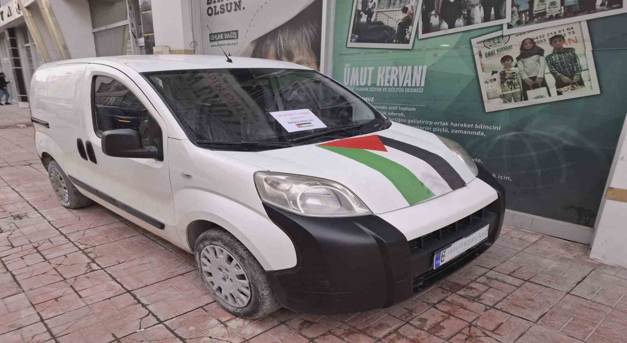 Vanlı hayırsever 320 bin liralık aracını Gazzeye bağışladı