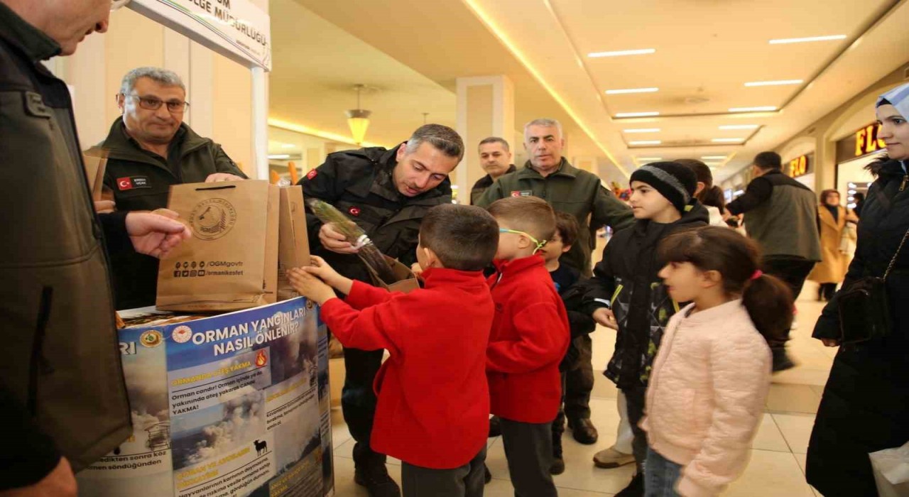 Vatandaşlara fidan dağıttılar
