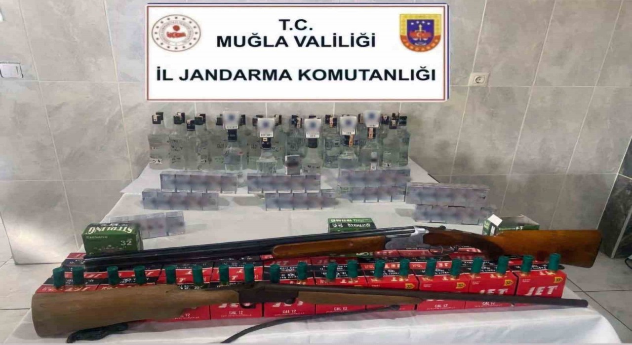Yatağanda kaçak alkol ve sigara operasyonu