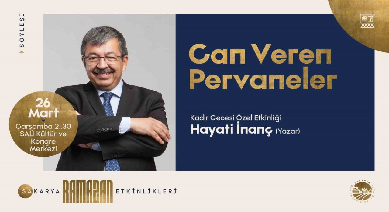 Yazar Hayati İnanç Sakaryada sanat dostlarıyla buluşuyor