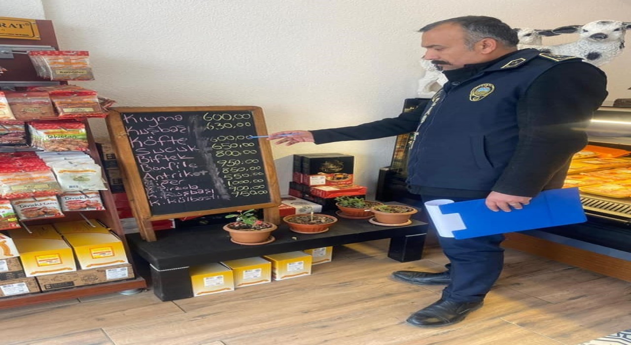 Zabıtadan fiyat etiketi denetimi