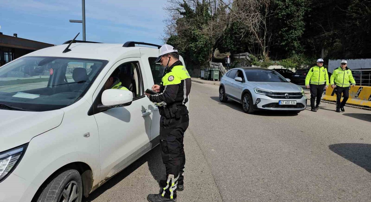 Zonguldakta trafik denetimleri