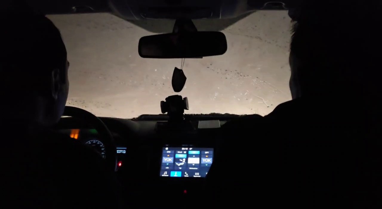3,5 saat kar ve tipide mahsur kaldılar
