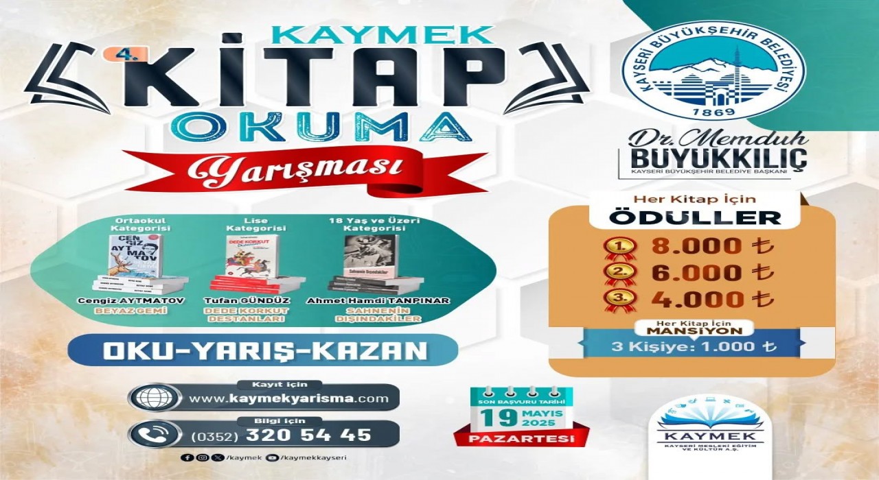 4. Kitap Okuma Yarışmasına başvurular başladı
